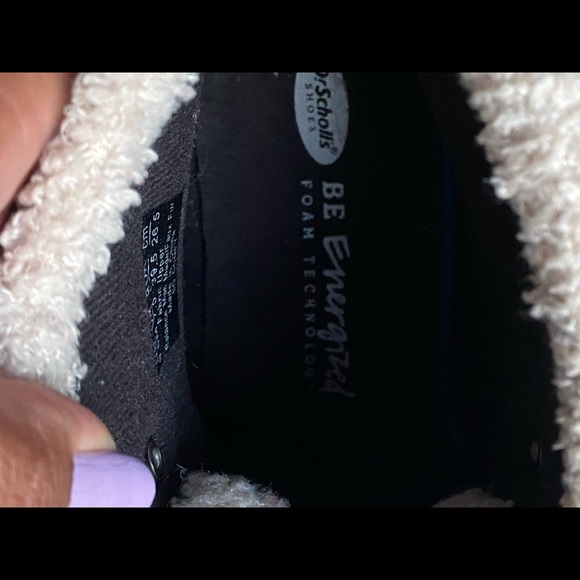 Dr. scholl’s gray fabric & faux fur ankle boots size 9.5 - Picture 5 of 8